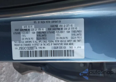 2016 Mazda Cx-5 Touring from USA, damaged, VIN JM3KE4CY3G0666774